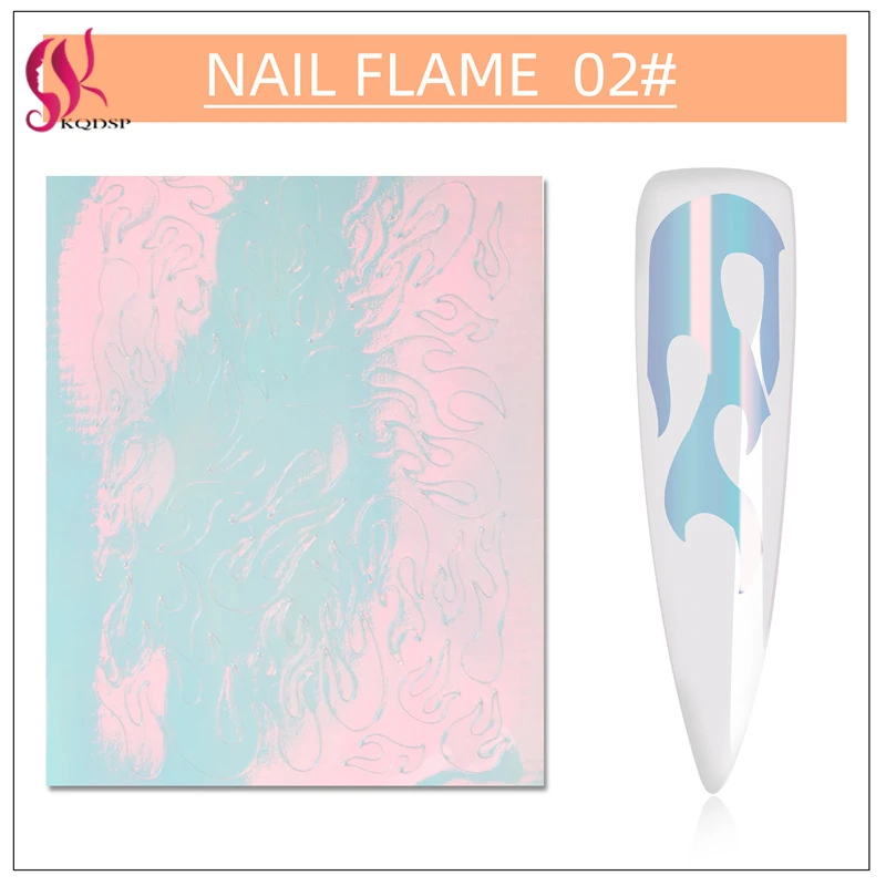 Nail Art Stickers 3D Holographic Fire Flame Hollow Decal Glitter Laser Foil Transfer DIY Manicure Colorful Decorations Tool Set
Nail Art Stickers 3D Holographic Fire Flame Hollow Decal Glitter Laser Foil Transfer DIY Manicure Colorful Decorations Tool Set