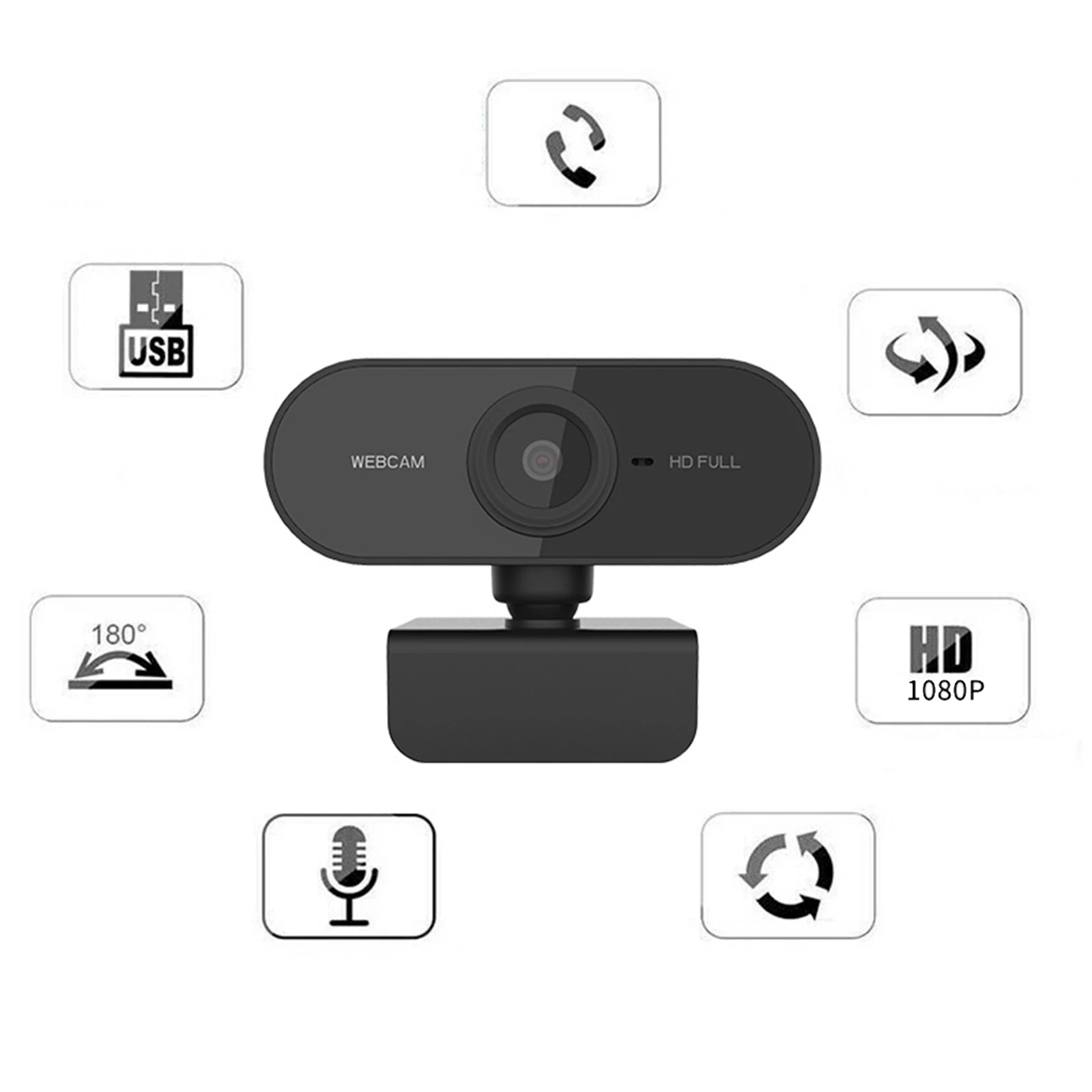Умная HD веб-камера с автофокусом, настольный ноутбук, USB 2,0, видеозапись для веб-трансляции, вращающийся гибкий широкоугольный
Умная HD веб-камера с автофокусом, настольный ноутбук, USB 2,0, видеозапись для веб-трансляции, вращающийся гибкий широкоугольный