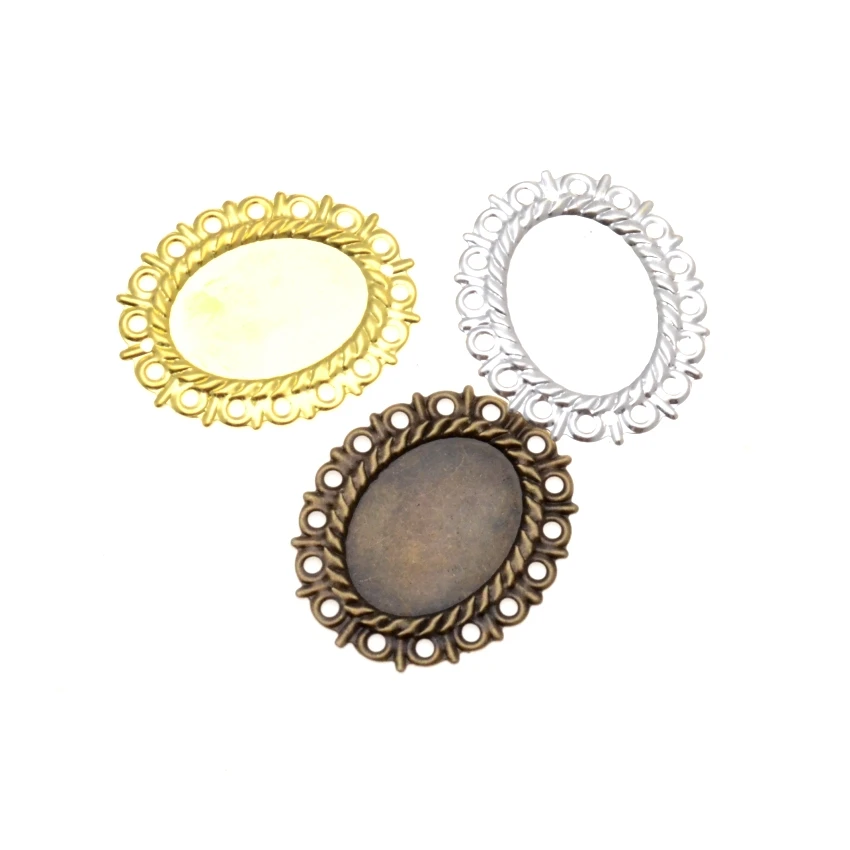 10 шт 37x31 мм бронза/серебро/золото филигрань Овальный Кабошон Настройки (подходит 25*18 мм) Обертывания Разъемы Подарочное Украшение DIY фурнитура 
10 шт 37x31 мм бронза/серебро/золото филигрань Овальный Кабошон Настройки (подходит 25*18 мм) Обертывания Разъемы Подарочное Украшение DIY фурнитура