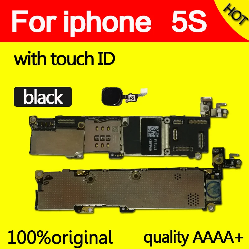 16 ГБ 32 64 материнская плата с/без сенсорного ID для iphone 5S разблокированная IOS
