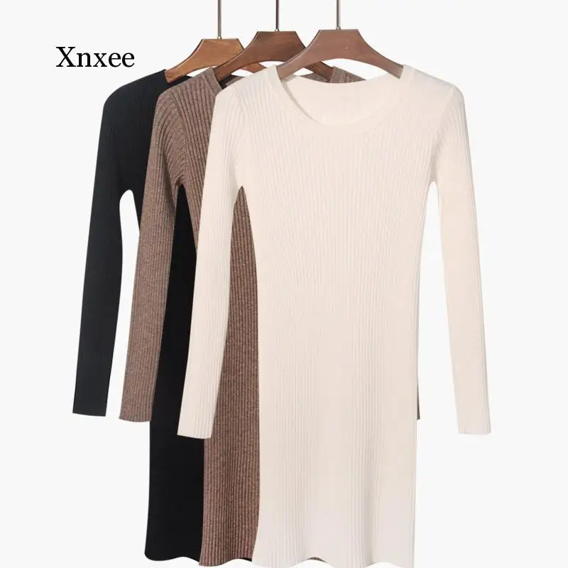 Осенне-зимнее длинное платье-свитер, женское однотонное облегающее плотное платье, женский джемпер с круглым вырезом, облегающее базовое в...
Осенне-зимнее длинное платье-свитер, женское однотонное облегающее плотное платье, женский джемпер с круглым вырезом, облегающее базовое в...