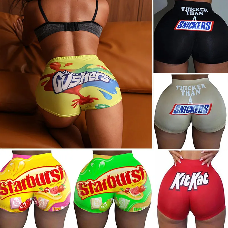 New Summer Women Shorts High Waist Snickers Print Sexy Slim Womens Short Pants Hot Sale Hip-hop Beach Sports Sexy Fashion Shorts
New Summer Women Shorts High Waist Snickers Print Sexy Slim Womens Short Pants Hot Sale Hip-hop Beach Sports Sexy Fashion Shorts