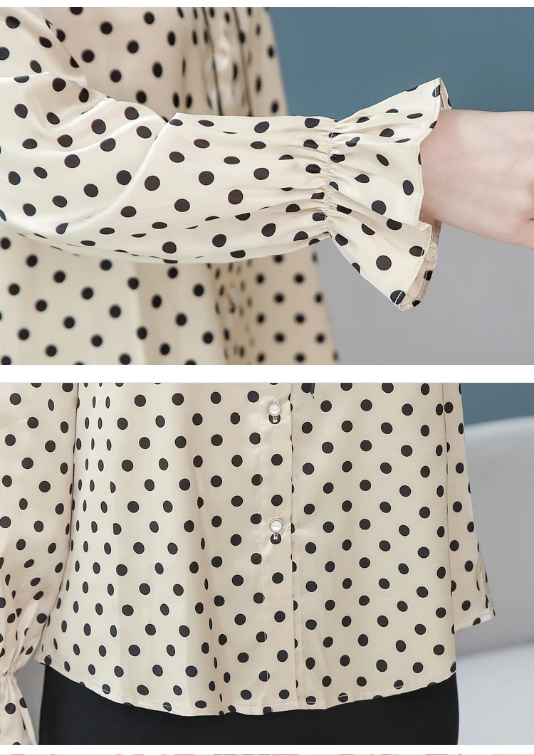 Blusas Mujer De Moda 2021 Blouse Women Stand Collar Dot Chiffon Blouse Shirt Women Tops Long Sleeve Women Blouses Shirts D455
Blusas Mujer De Moda 2021 Blouse Women Stand Collar Dot Chiffon Blouse Shirt Women Tops Long Sleeve Women Blouses Shirts D455