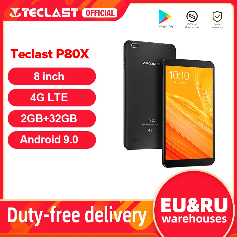 Teclast P80X 8-дюймовый планшет с восьмиядерным процессором SC9863A, ОЗУ 2 Гб, ПЗУ 32 ГБ, Android 9,0
Teclast P80X 8-дюймовый планшет с восьмиядерным процессором SC9863A, ОЗУ 2 Гб, ПЗУ 32 ГБ, Android 9,0