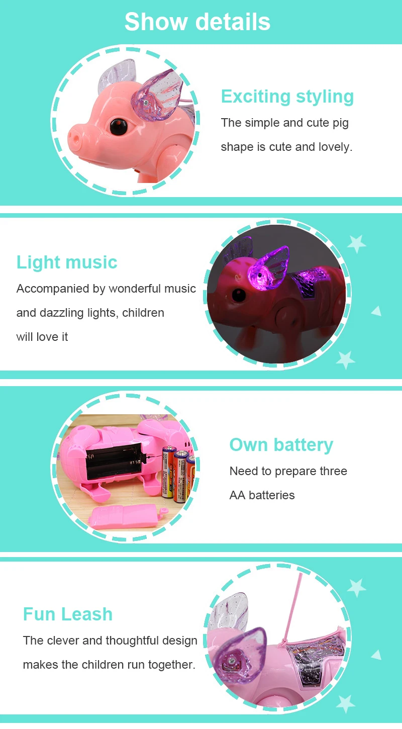 2021 New Children's Mini Pink Electric Rope Pulling Pig Electric Luminous Music Funny Toys Magical Brain Toy For Baby Kids Gift
2021 New Children's Mini Pink Electric Rope Pulling Pig Electric Luminous Music Funny Toys Magical Brain Toy For Baby Kids Gift