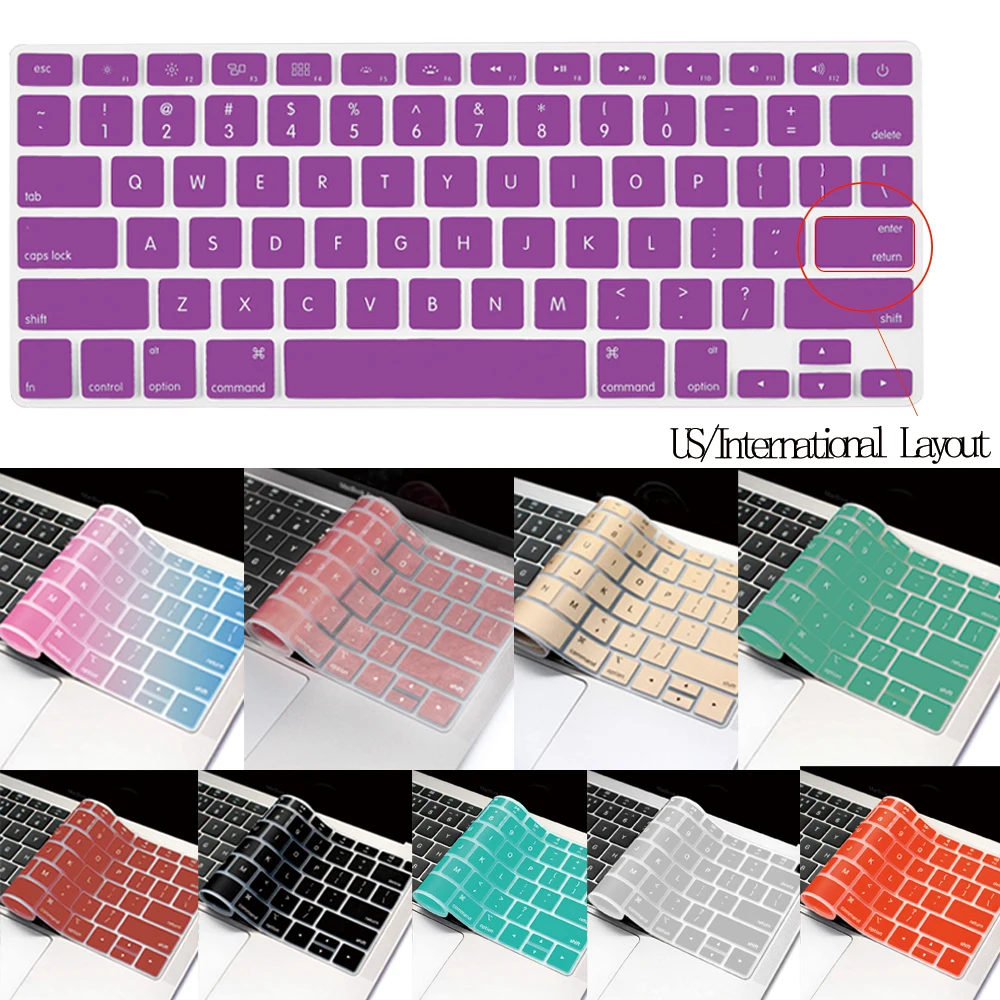 Laptop Keyboard Cover for Apple Macbook Air 13" A1932/ A2179/A2337 (M1) 2020 Dustproof Multicolor Silicone Protector Film
Laptop Keyboard Cover for Apple Macbook Air 13" A1932/ A2179/A2337 (M1) 2020 Dustproof Multicolor Silicone Protector Film