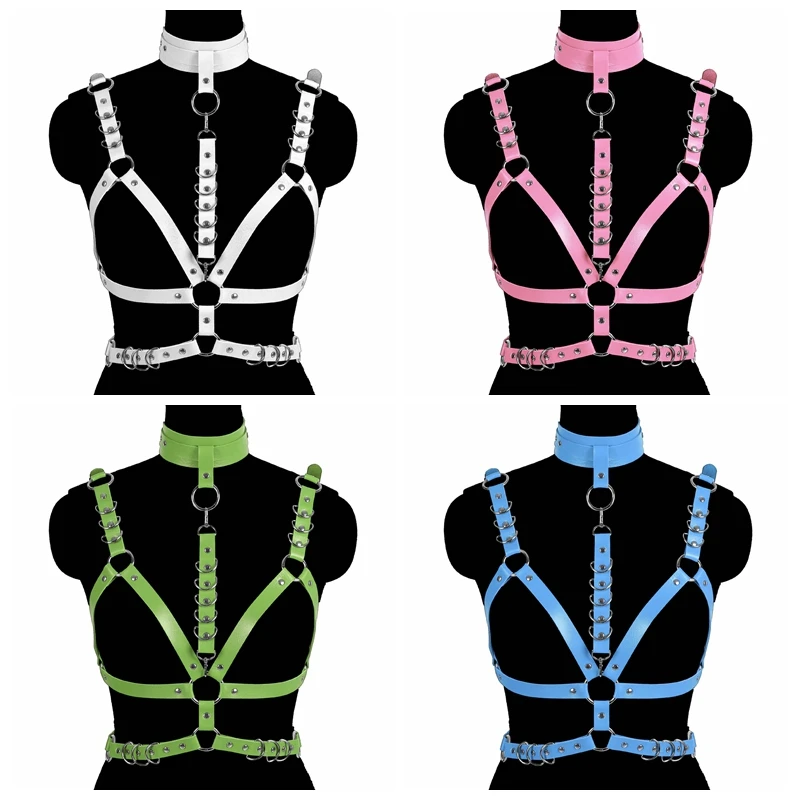 Hollow Cage Bra Gothic Leather Body Harness Exotic Punk Sexy Body Harness Bra Multicolor Bondage Sexy Lingerie Harajuku
Hollow Cage Bra Gothic Leather Body Harness Exotic Punk Sexy Body Harness Bra Multicolor Bondage Sexy Lingerie Harajuku