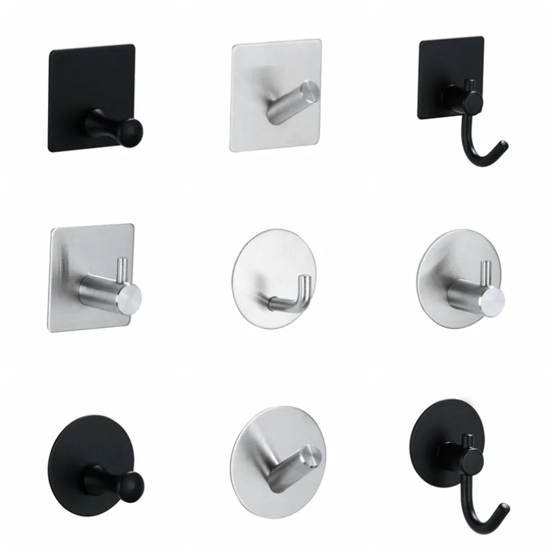 304 Stainless Steel Hook Strong Load-bearing Kitchen Hook Punch-free Sticky Hook Wall Hook Storage Hanger Bathroom Organizer
304 Stainless Steel Hook Strong Load-bearing Kitchen Hook Punch-free Sticky Hook Wall Hook Storage Hanger Bathroom Organizer