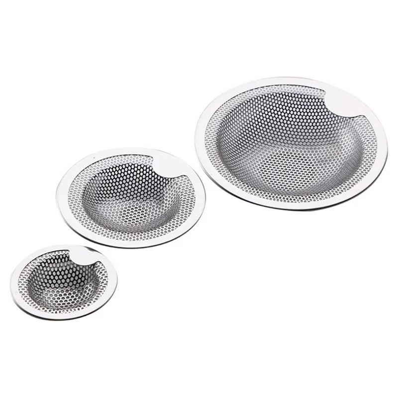 Kitchen Metal Sink Strainer Portable Stainless Steel Bathtub Hair Catcher Stopper Shower Drain Hole Filter 
Kitchen Metal Sink Strainer Portable Stainless Steel Bathtub Hair Catcher Stopper Shower Drain Hole Filter