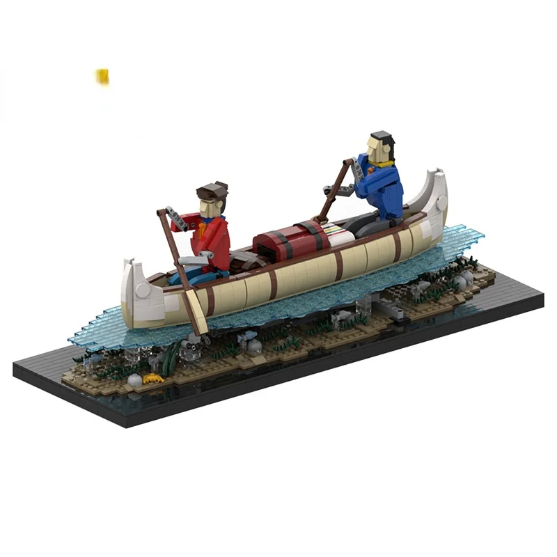 MOC Automata Boatman Rowing Canoe Building Blocks Set Motor Fishing Boat Ship Bricks Model Toys For Children Kids Birthday Gifts
MOC Automata Boatman Rowing Canoe Building Blocks Set Motor Fishing Boat Ship Bricks Model Toys For Children Kids Birthday Gifts