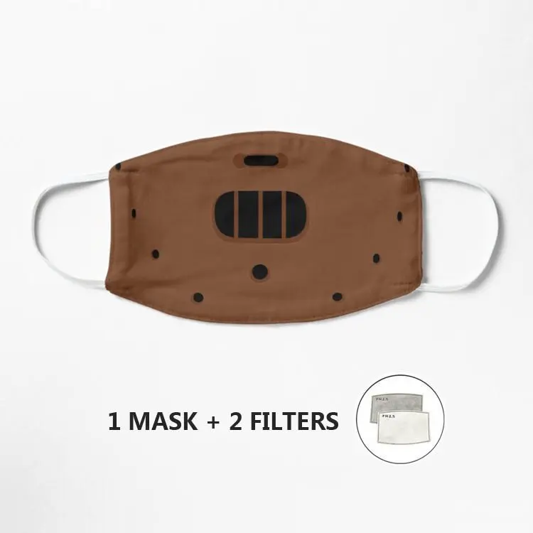 Маска с узором Hannibal Lecter, моющаяся многоразовая маска для лица, маска с несколькими отверстиями для рта 
Маска с узором Hannibal Lecter, моющаяся многоразовая маска для лица, маска с несколькими отверстиями для рта