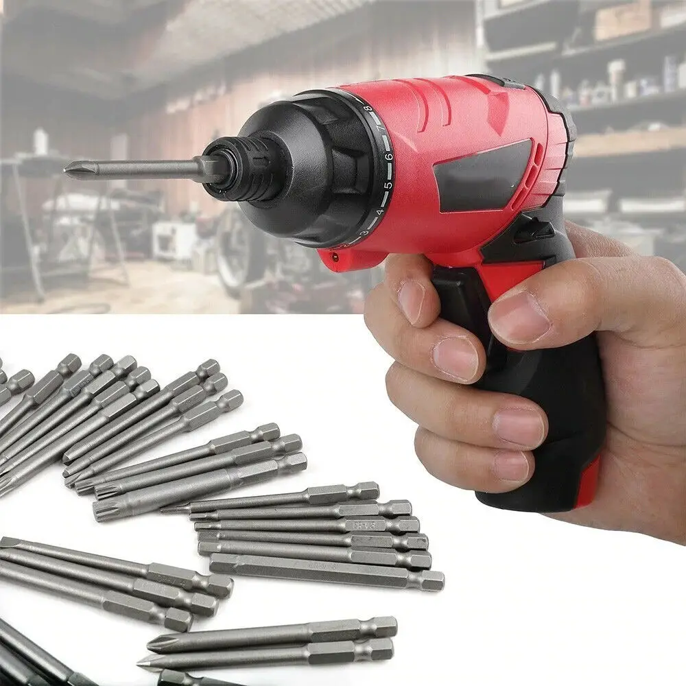 50Pcs Extra Long Security Bits Hex Torx Star Spline Flat Screwdriver Bit Set Universal Hand Tools
50Pcs Extra Long Security Bits Hex Torx Star Spline Flat Screwdriver Bit Set Universal Hand Tools