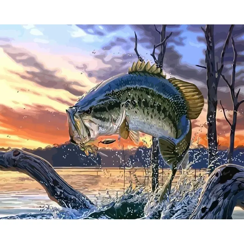 GATYZTORY Painting By Numbers animal Acrylic Drawing Canvas Wall Art Oil Painting By Number Fish DIY Home Decoration Gift
GATYZTORY Painting By Numbers animal Acrylic Drawing Canvas Wall Art Oil Painting By Number Fish DIY Home Decoration Gift