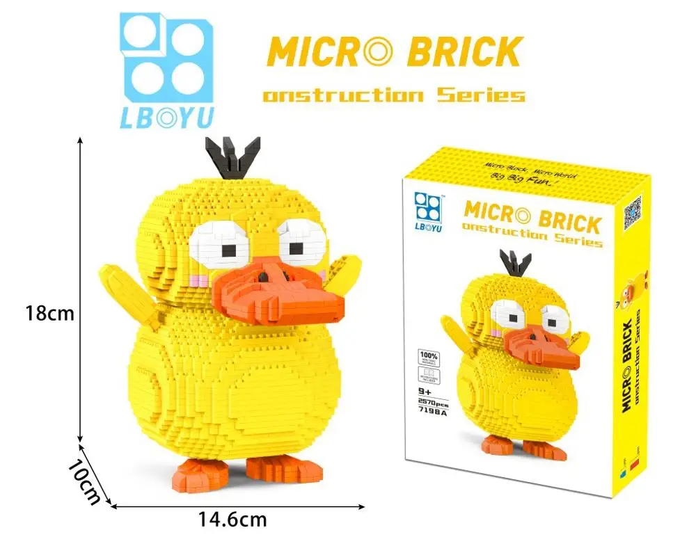 2100pcs+ Micro Diamond Building Block Psyduck Squirtle Togepi Japanese Anime Figures Model DIY Bricks Toys for Children
2100pcs+ Micro Diamond Building Block Psyduck Squirtle Togepi Japanese Anime Figures Model DIY Bricks Toys for Children
