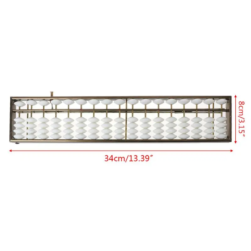 17 Digits Rods Soroban Standard Abacus Chinese Japanese Calculator Counting Tool Math Learning Beginners Dropshipping
17 Digits Rods Soroban Standard Abacus Chinese Japanese Calculator Counting Tool Math Learning Beginners Dropshipping
