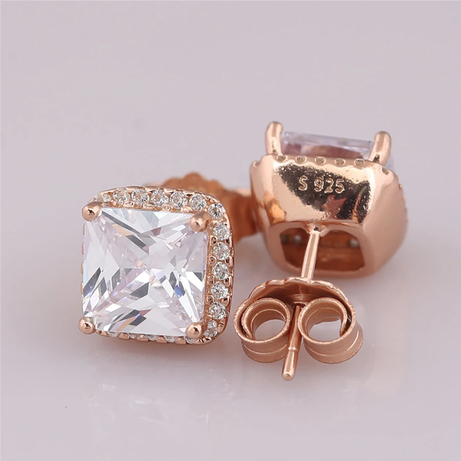 Real 925 Sterling Silver Earring Rose Timeless Elegance With Zirconia Studs Earrings For Women Wedding Gift Fashion Jewelry
Real 925 Sterling Silver Earring Rose Timeless Elegance With Zirconia Studs Earrings For Women Wedding Gift Fashion Jewelry