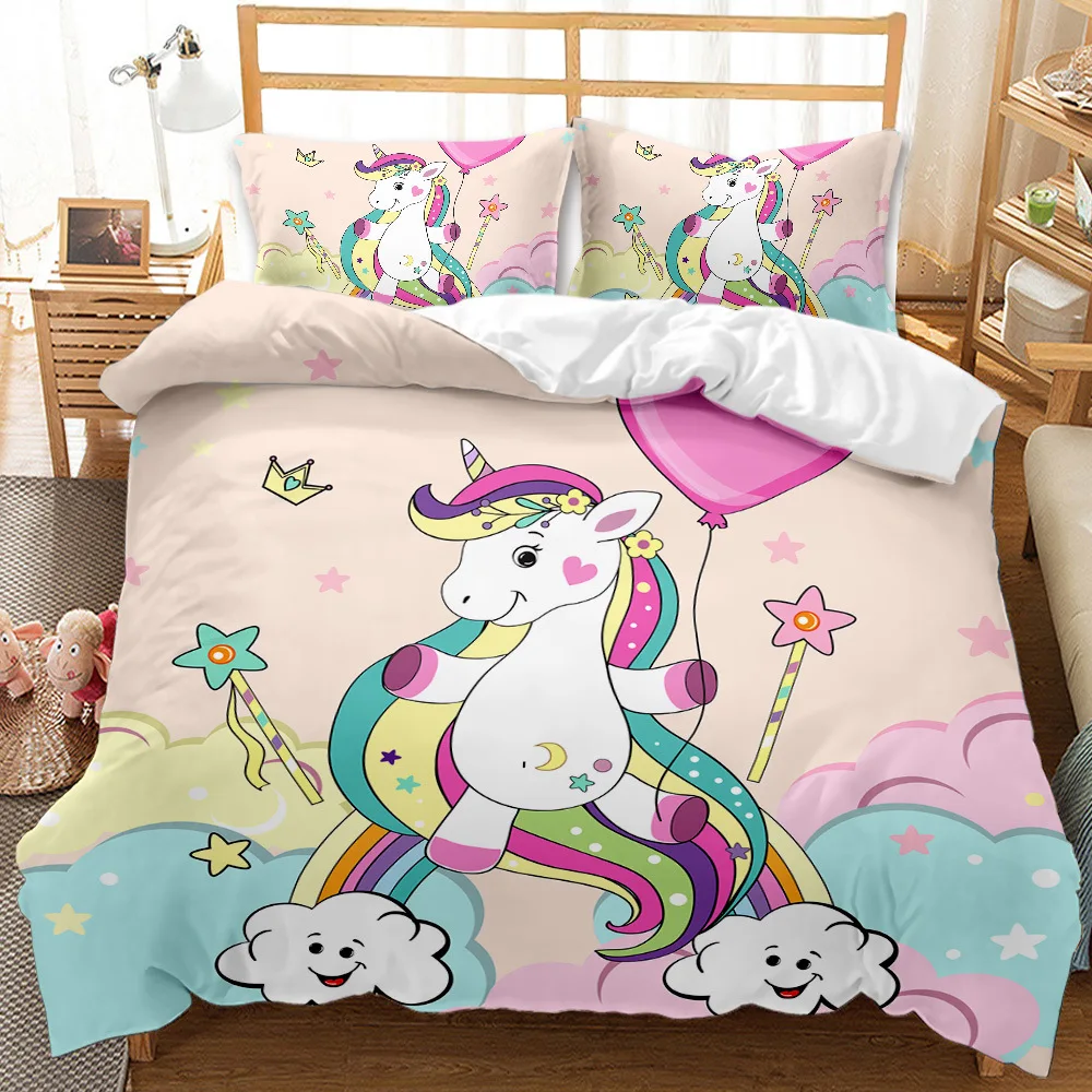 Elegant Unicorn Bedding Set For Boys And Girls Bedroom Decoration Duvet Cover Pillowcase Twin Full Queen King Size Bedlinen
Elegant Unicorn Bedding Set For Boys And Girls Bedroom Decoration Duvet Cover Pillowcase Twin Full Queen King Size Bedlinen