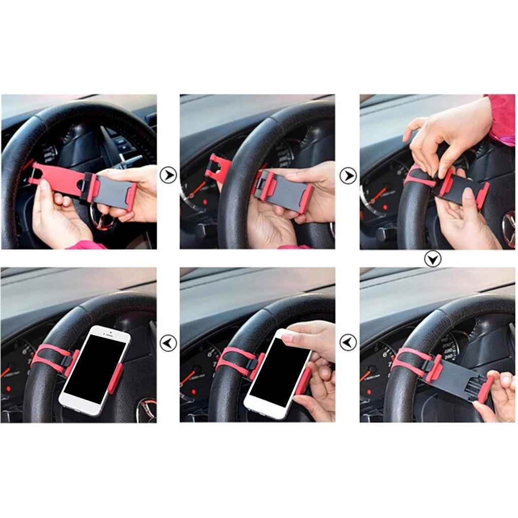 Автомобильный держатель для телефона на руль iPhone Max Samsung Xiaomi GPS | Дом и сад