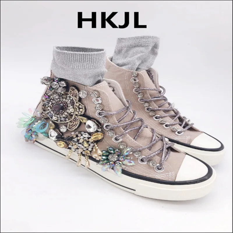 HKJL ручной работы оригинальные heavy industry Таиланд tide товары Стразы обувь визуально