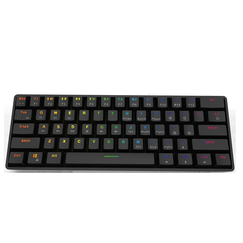 Mechanical Keyboard Bluetooth Keyboard Usb Wired Dual Mode with RGB Backlit 61 Keys Full Key Conflict Free for Laptop Tablet
Mechanical Keyboard Bluetooth Keyboard Usb Wired Dual Mode with RGB Backlit 61 Keys Full Key Conflict Free for Laptop Tablet