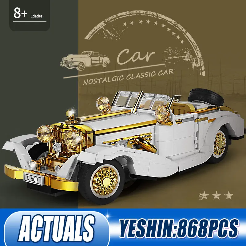 Mould King 10003 Technical Car Toys K500 Vintage Car Model Building Blocks Assembly Bricks Kids Educational Toy Birthday Gifts
Mould King 10003 Technical Car Toys K500 Vintage Car Model Building Blocks Assembly Bricks Kids Educational Toy Birthday Gifts