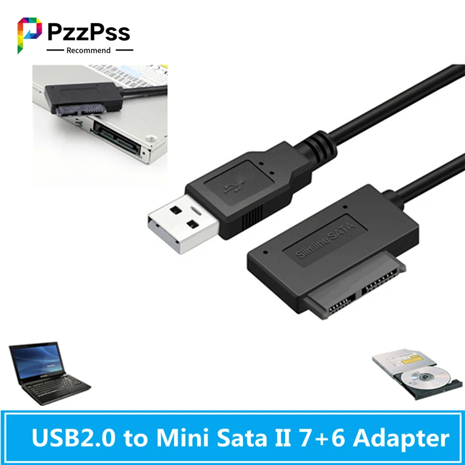 Кабель-переходник PzzPss USB 2 0 на Mini Sata II 7 + 6 13pin | Компьютеры и офис