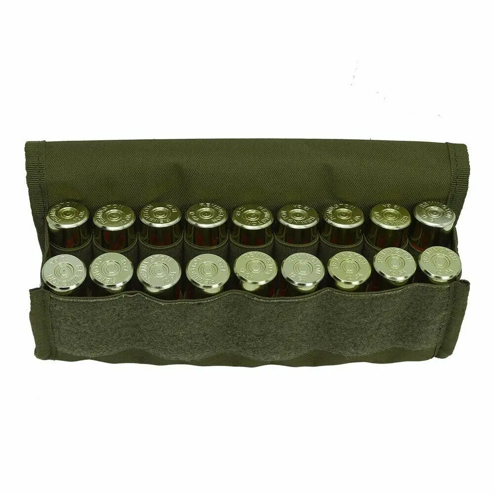 18 Round 12/20 Gauge Shotgun Cartridges Bullet Pouch Hunting Shooting Military Molle Waist Bag Tactical Shell Holder Ammo Bag
18 Round 12/20 Gauge Shotgun Cartridges Bullet Pouch Hunting Shooting Military Molle Waist Bag Tactical Shell Holder Ammo Bag