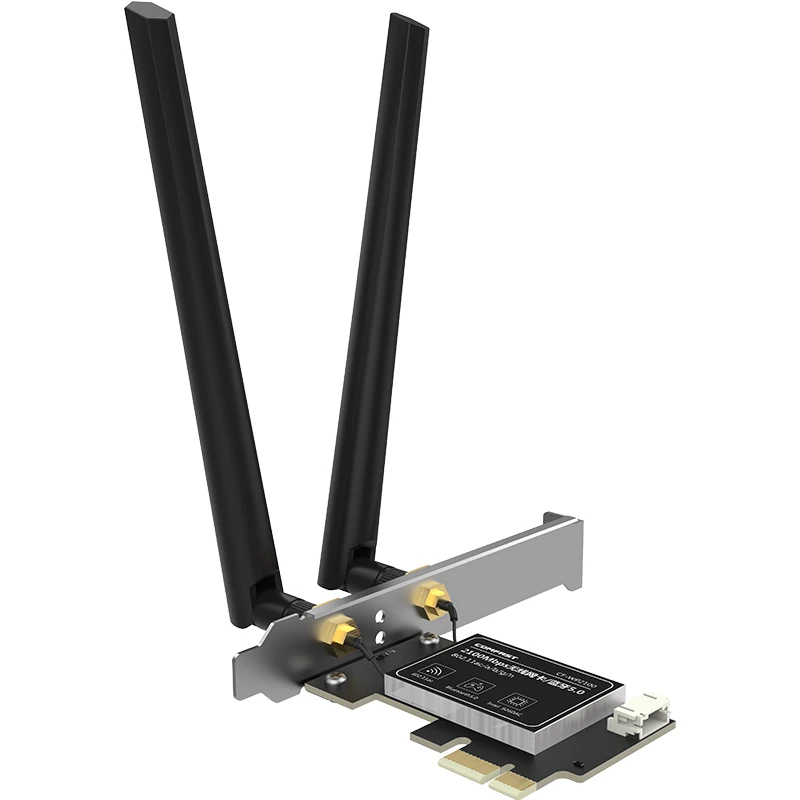 

Comfast CF-WP2100 Dual Band Wireless -AC Intel 9260NGW 5Ghz 2100Mbps 802.11AC MINI PCI-E Bluetooth 5.0 Wlan Wifi Card