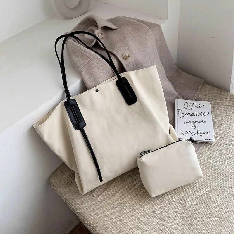 Large-capacity Casual Canvas Female Bag Student Shoulder Bag Korean Lazy Style Portable Tote Bag
Large-capacity Casual Canvas Female Bag Student Shoulder Bag Korean Lazy Style Portable Tote Bag