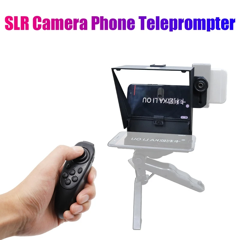 Portable Teleprompter Phone/DSLR/Mini DV Recording Inscriber Mobile Teleprompter with Remote Control for Phone
Portable Teleprompter Phone/DSLR/Mini DV Recording Inscriber Mobile Teleprompter with Remote Control for Phone