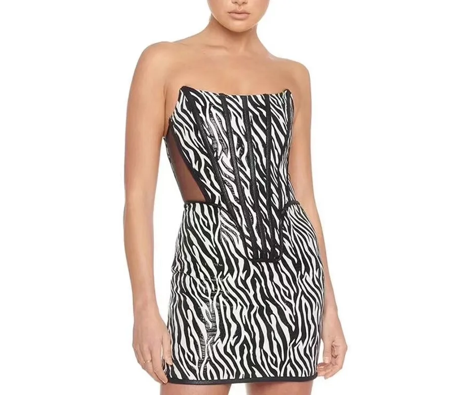 Strapless Bandage Dress Women Fashion Celebrity Evening Party Club Black and White Color Sexy Bodycon Dresses
Strapless Bandage Dress Women Fashion Celebrity Evening Party Club Black and White Color Sexy Bodycon Dresses