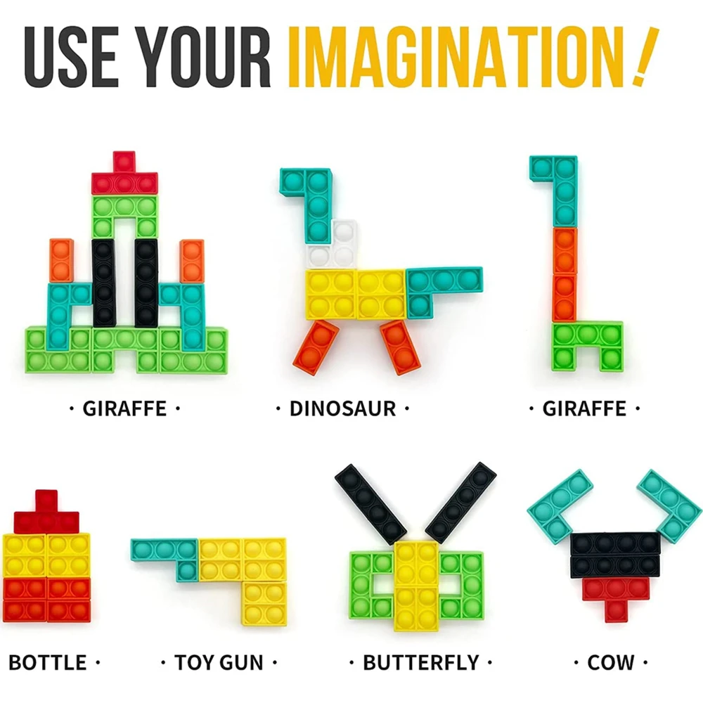 Push Bubble Sensory Fidget Toys Tetris Jigsaw Puzzle Toy For Autism Special Needs Pressure Relieving Silicone Toys
Push Bubble Sensory Fidget Toys Tetris Jigsaw Puzzle Toy For Autism Special Needs Pressure Relieving Silicone Toys