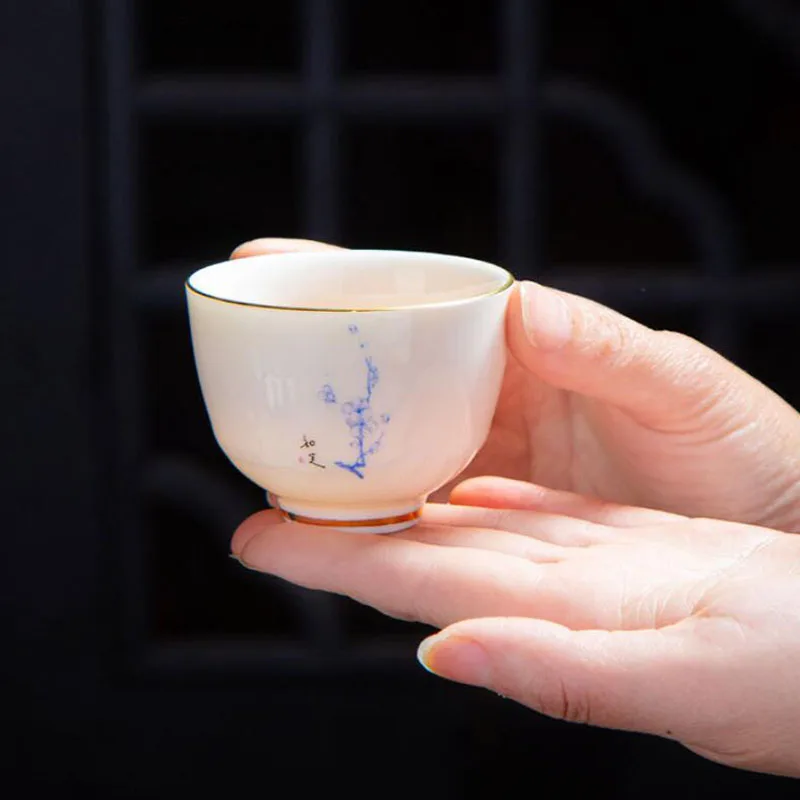 2pcs/set Porcelain Tea Cup Tea Bowl Drinking Tool White Jade Porcelain Kungfu Tea Set Kitchen Drinkware 80-85ml
2pcs/set Porcelain Tea Cup Tea Bowl Drinking Tool White Jade Porcelain Kungfu Tea Set Kitchen Drinkware 80-85ml