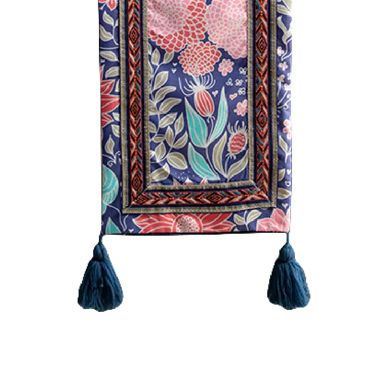 Tassel Table Runner Party Long Table Cover Fabric Modern Luxury Embroidery Blue Floret Brick Print Desk Decorating Textile
Tassel Table Runner Party Long Table Cover Fabric Modern Luxury Embroidery Blue Floret Brick Print Desk Decorating Textile