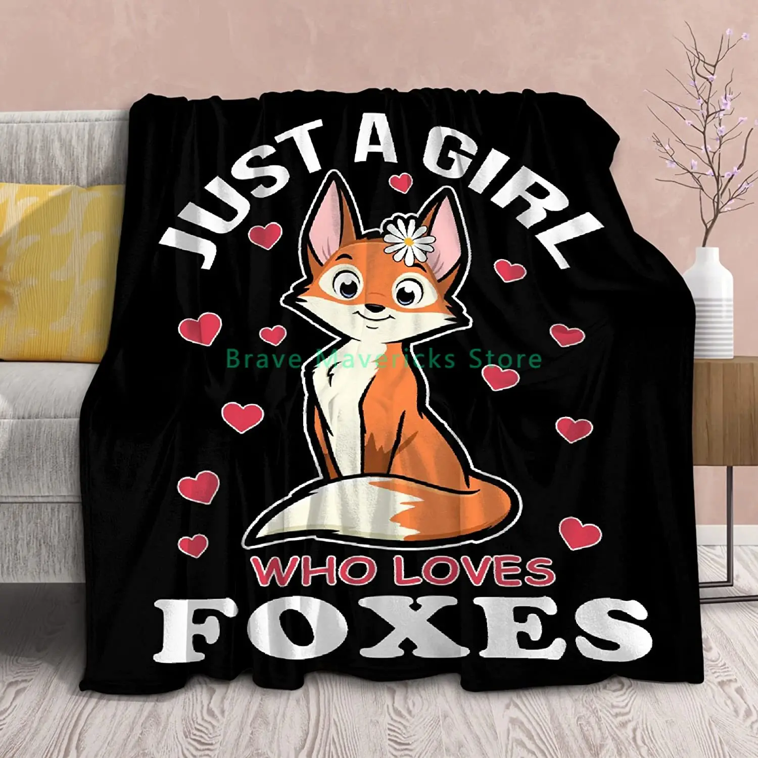 Fox Blanket Throws-Just A Girl Who Loves Foxes Lightweight Plush Christmas Decor Super Soft Flannel Blankets for Bedding Chair
Fox Blanket Throws-Just A Girl Who Loves Foxes Lightweight Plush Christmas Decor Super Soft Flannel Blankets for Bedding Chair