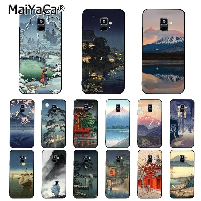 Чехол MaiYaCa для телефона в японском стиле с художественным краном Fuji Mountain Samsung Galaxy
