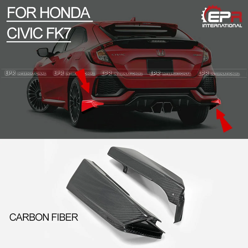 Автомобильные аксессуары для Honda Civic FK7 Mugen углеродное волокно задний Spat глянцевое