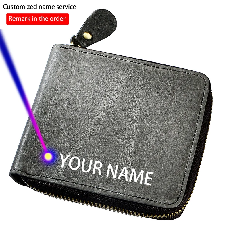 Men Cowhide Vertical Bifold Casual Designer Multifunction Short Card Cash Coin Holder Fahion Zipper Around Purse Wallet 1007-g
Men Cowhide Vertical Bifold Casual Designer Multifunction Short Card Cash Coin Holder Fahion Zipper Around Purse Wallet 1007-g