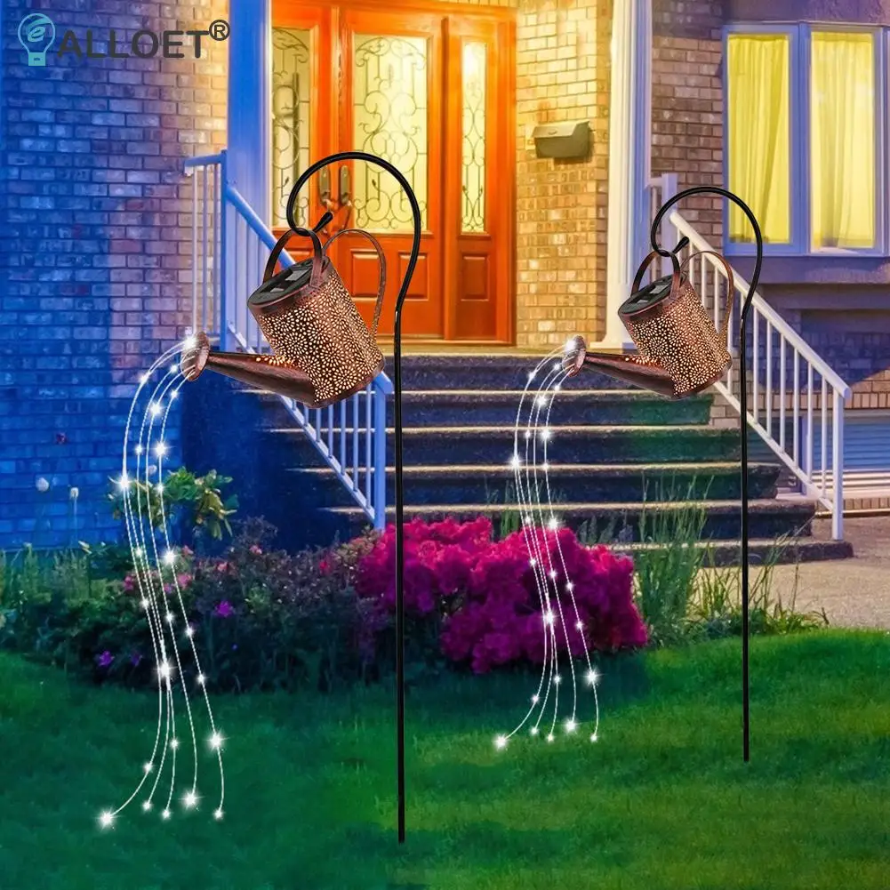 LED Kettle Solar Light Hollow Wrought Iron Watering Can Fairy String Lamp Outdoor Waterproof Yard Art Ornament Garden Decoration
LED Kettle Solar Light Hollow Wrought Iron Watering Can Fairy String Lamp Outdoor Waterproof Yard Art Ornament Garden Decoration