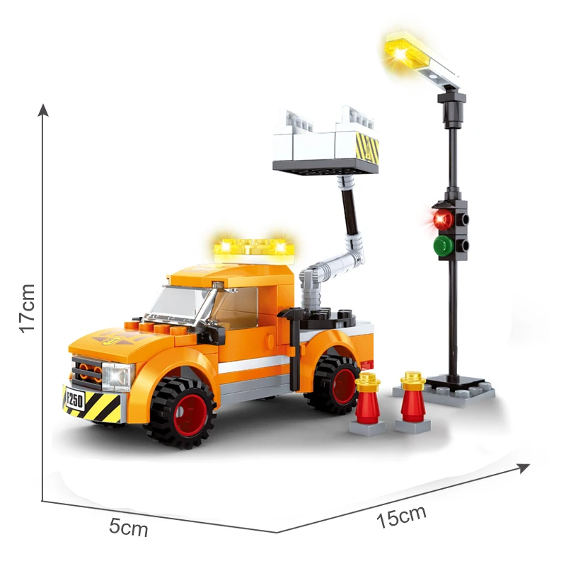 AUSINI Construction Engineering Vehicle Car City Building Blocks Boys Toys for Children Trucks Designer Street Lamp Model Bricks
AUSINI Construction Engineering Vehicle Car City Building Blocks Boys Toys for Children Trucks Designer Street Lamp Model Bricks