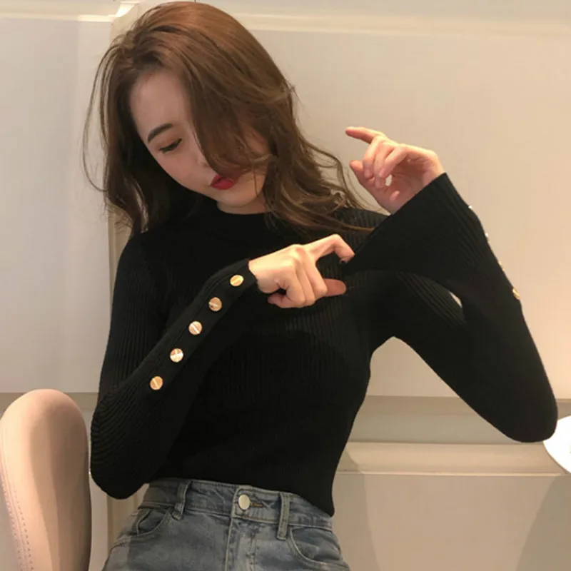 Sexy Slim Woman Sweaters Korean Style Fashion Pullover Crop Top Knitted Woman Sweaters Jersey Mujer Women's Clothing DB60MY
Sexy Slim Woman Sweaters Korean Style Fashion Pullover Crop Top Knitted Woman Sweaters Jersey Mujer Women's Clothing DB60MY