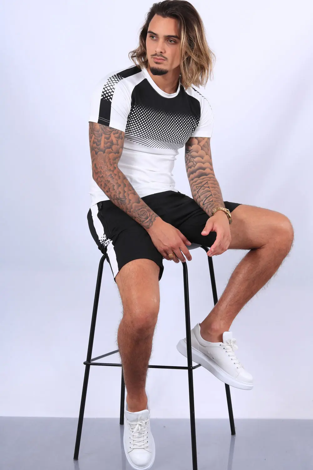 2021 Fashion T-shirt printed short-sleeved suit Men's shorts Men's Daily set two-piece set
2021 Fashion T-shirt printed short-sleeved suit Men's shorts Men's Daily set two-piece set