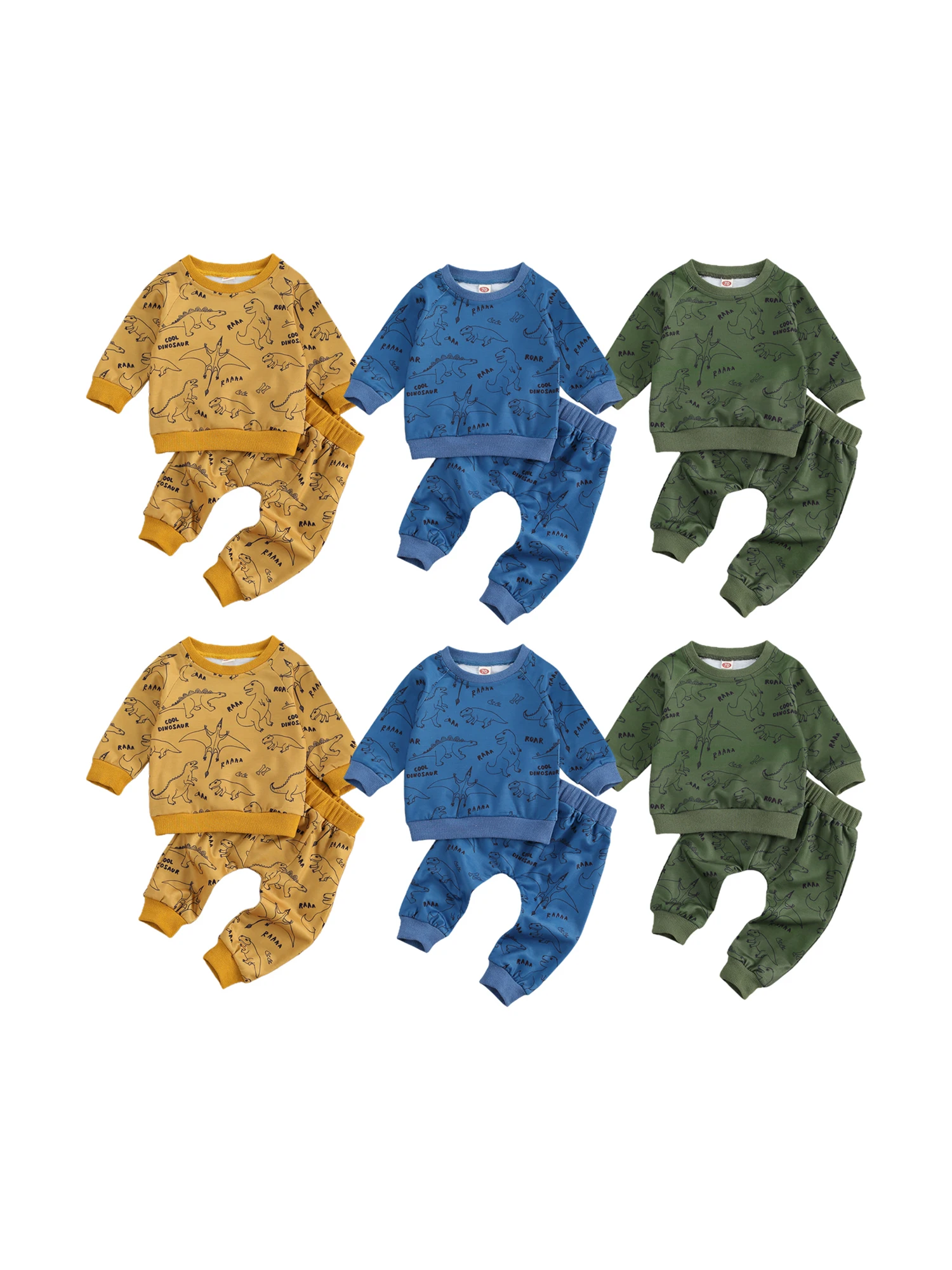 Toddler Baby Boys 0-24M 2Pcs Clothes Cartoon Dinosaur Round Neck Long Sleeve Sweatshirts + Long Pants Sets
Toddler Baby Boys 0-24M 2Pcs Clothes Cartoon Dinosaur Round Neck Long Sleeve Sweatshirts + Long Pants Sets