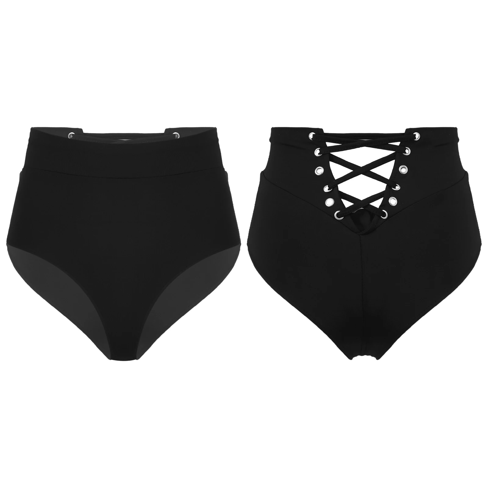 Women Pure Black Crisscross Lace-up Briefs Booty Shorts Hollow Out Flexible High Waist Hot Pants Clubwear Party Nightclub Wears
Women Pure Black Crisscross Lace-up Briefs Booty Shorts Hollow Out Flexible High Waist Hot Pants Clubwear Party Nightclub Wears