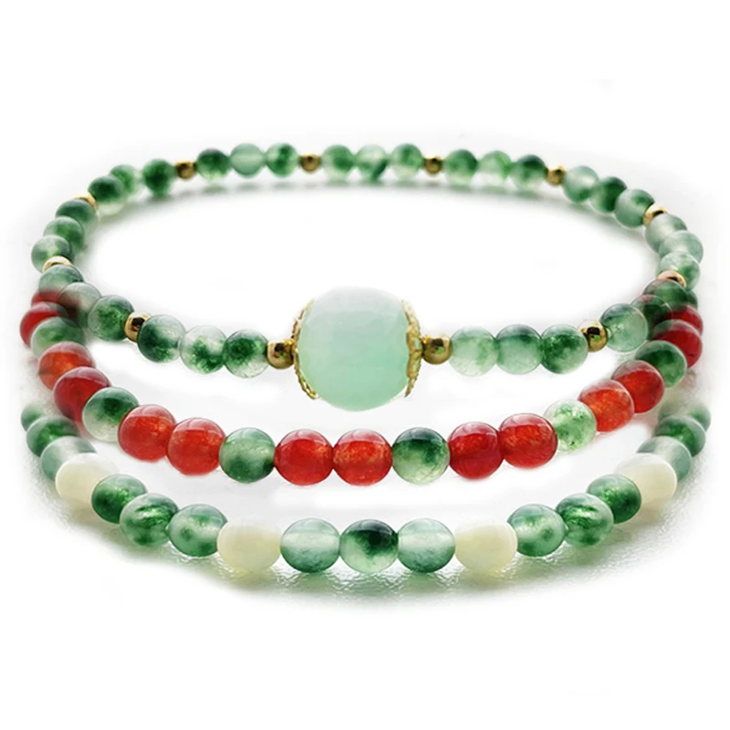 Red Agate Shell Bead Malay Jade Aquatic Agate Chalcedony Bracelet Set for Women Natural Stone Bangle Jewelry Boho Wrap Bracelet
Red Agate Shell Bead Malay Jade Aquatic Agate Chalcedony Bracelet Set for Women Natural Stone Bangle Jewelry Boho Wrap Bracelet
