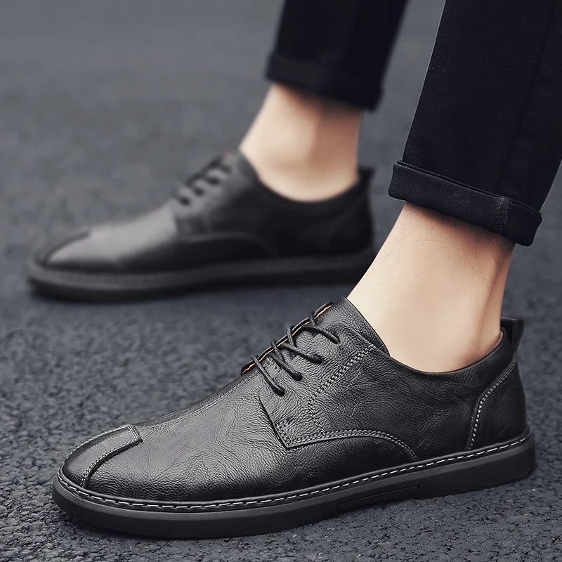 Men Black Casual Shoes Men's Leather Casual Shoes Causal For Men Comfortable Breathable Zapatos Informales De Hombre
Men Black Casual Shoes Men's Leather Casual Shoes Causal For Men Comfortable Breathable Zapatos Informales De Hombre