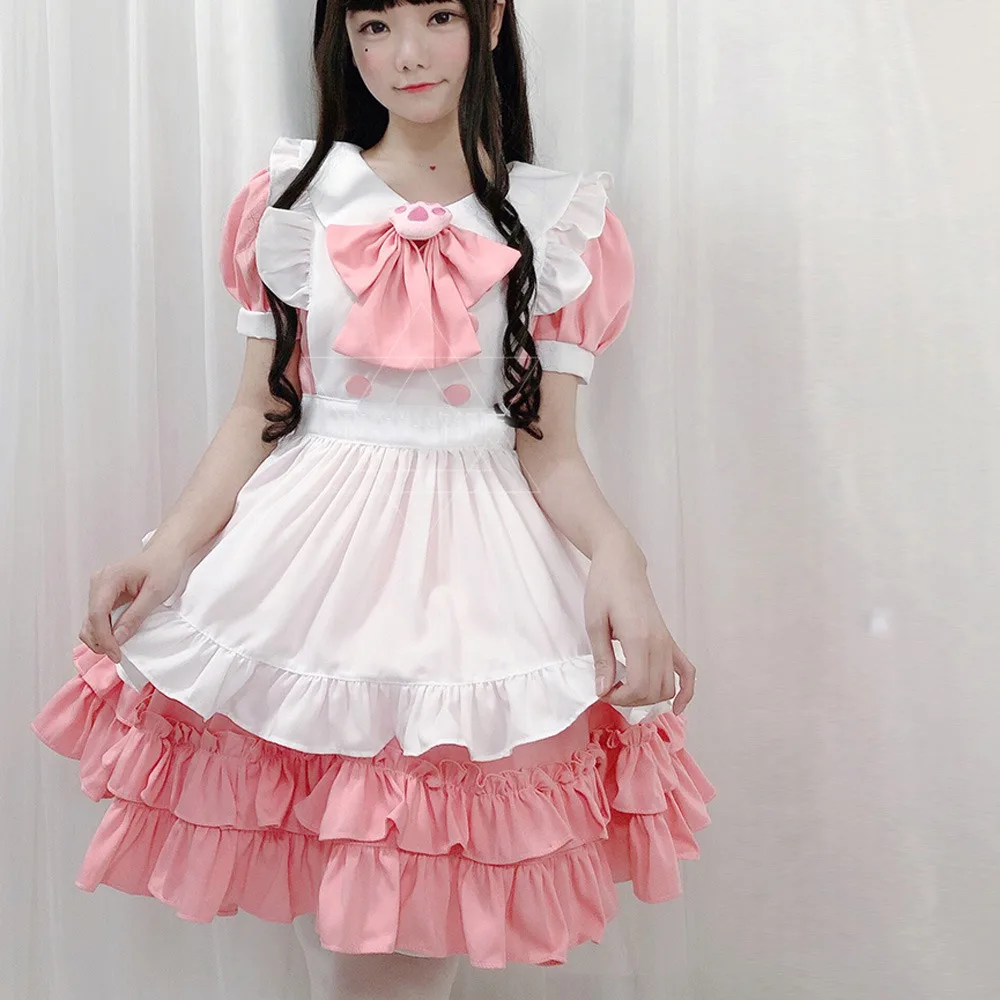Pink Soft Girl Women Uniform Princess Dresses Kawaii cosplay Costume Sweet Lolita OP Maid Dress
Pink Soft Girl Women Uniform Princess Dresses Kawaii cosplay Costume Sweet Lolita OP Maid Dress