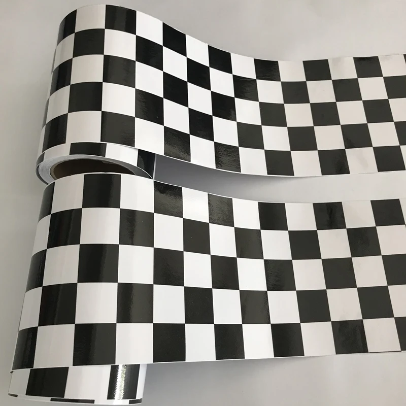 15x500cm Black And White Glossy Racing Sports Checkered Flag Vinyl Decal Motorbike Car Sticker Wrap Foil Air Release
15x500cm Black And White Glossy Racing Sports Checkered Flag Vinyl Decal Motorbike Car Sticker Wrap Foil Air Release