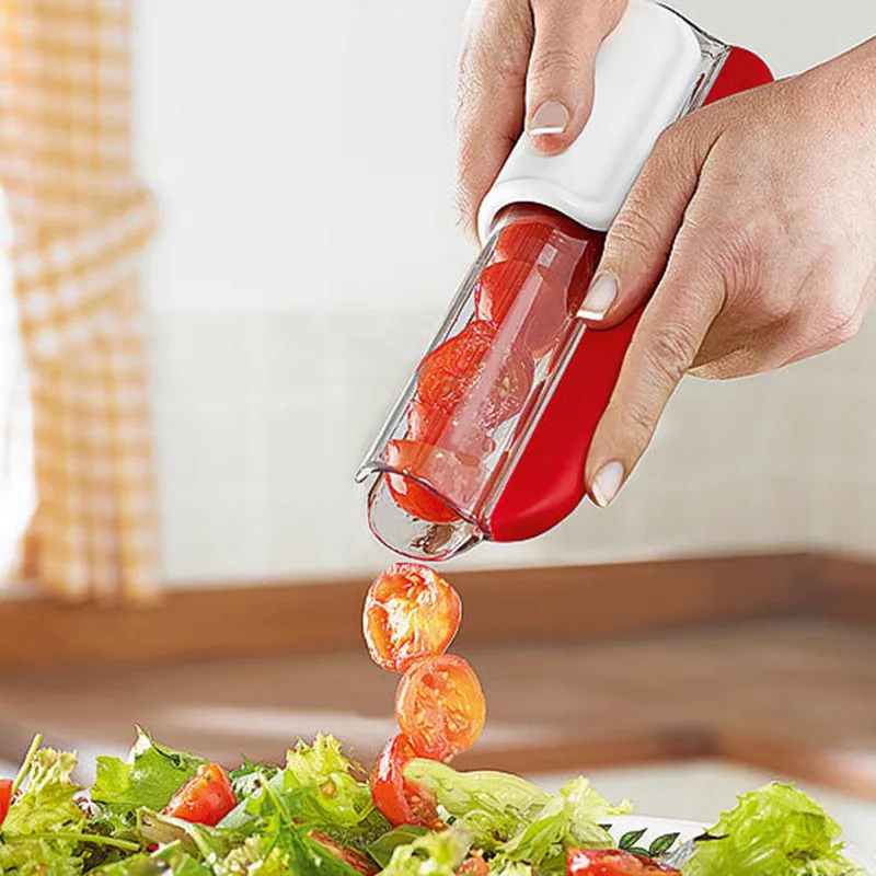 Stainless Steel Easy Fruit Slicer Tomato Grape Cherry Slicers Cutter Fruit Vegetable Salad Cutting Kitchen Accessories
Stainless Steel Easy Fruit Slicer Tomato Grape Cherry Slicers Cutter Fruit Vegetable Salad Cutting Kitchen Accessories