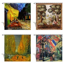 Van Gogh Art Cafe Terrace At Night Alyscamps July In Paris Paintings Silk And Wool Antique French Shower Curtain With Hooks